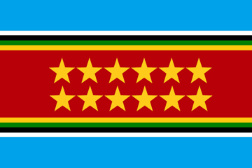 Uganda East Africa flag