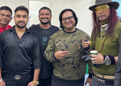 Varinder Kumar with Bollywood actors