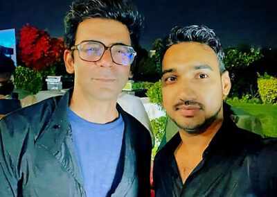 Varinder Kumar with Bollywood actors